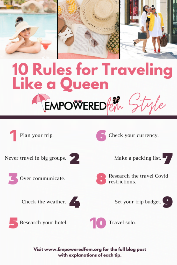 10 Rules for Traveling Like a Queen 