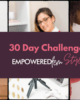 30 Day Challenge Cover 80x100 - Conquering Your Battles Like a Queen